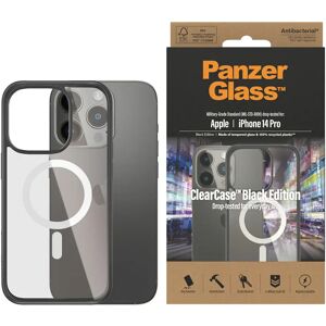 iPhone 14 Pro Cover PanzerGlass AntiBakteriel ClearCase - MagSafe Kompatibel - Sort Kant