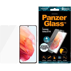 Samsung Galaxy S21 PanzerGlass AntiBacterial Edge-to-Edge Ultrasonic Fingerprint Skærmbeskyttelse - Case Friendly - Gennemsigtig