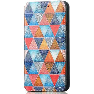 MOBILCOVERS.DK iPhone 14 Plus Mønster Læder Cover m. Kortholder - Mandala