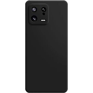 MOBILCOVERS.DK Xiaomi 13 Fleksibel TPU Plast Bagside Cover - Sort