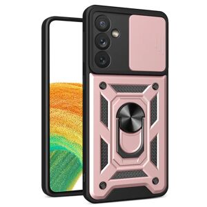 MOBILCOVERS.DK Samsung Galaxy A34 (5G) Håndværker Cover m. Magnetisk Kickstand & Cam Slider - Rose Gold