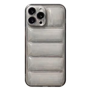 MOBILCOVERS.DK iPhone 14 Pro 3D Fleksibelt Plastik Cover - Sort / Gennemsigtig