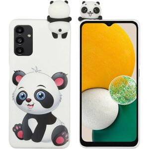 MOBILCOVERS.DK Samsung Galaxy A14 / A14 (5G) Fleksibelt Plastik Cover 3D - Panda