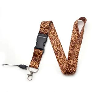 MOBILCOVERS.DK Keyhanger med Karabinlås og Strop - Leopard