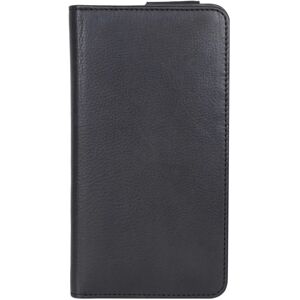 GEAR Buffalo Wallet Universal Ægte Læder Etui m. Pung Sort - (Maks. Mobil: 157 x 76 x 10 mm)