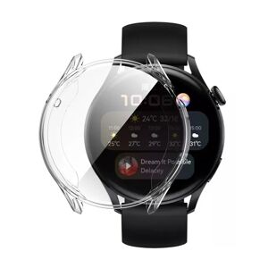 Huawei Watch 3 ENKAY Fleksibelt Plastik Cover m. Skærmbeskyttelse - Gennemsigtig