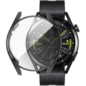 MOBILCOVERS.DK Huawei Watch GT 3 (46mm) Fleksibelt Plastik Cover m. Skærmbeskyttelse - Sort