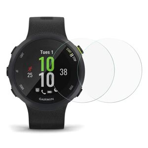 MOBILCOVERS.DK Garmin Forerunner 45 Plus Arc Edge Hærdet Glas Skærmbeskyttelse - 2 Pak - Gennemsigtigt