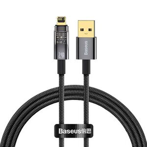 Baseus Explorer Series USB-A til Lightning Kabel 2.4A - 1m - Sort