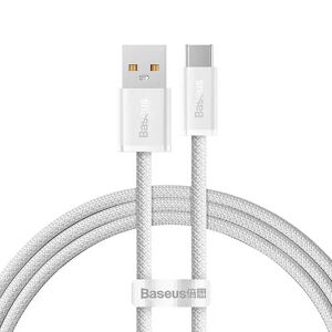 Baseus Dynamic Series USB-A til USB-C Kabel 100W - 1m - Hvid