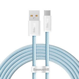 Baseus Dynamic Series USB-A til USB-C Kabel 100W - 2m - Blå