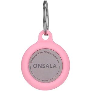 GEAR ONSALA AirTag Silikone Holder m. Nøglering - Pink