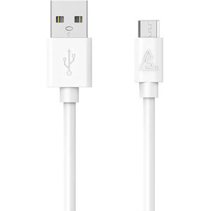 Smartline USB-A til Micro USB Kabel 1 m. - Hvid