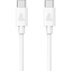 Smartline (3A/15W) USB-C til USB-C Kabel 2 m. - Hvid