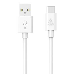 Smartline (3A/15W) USB2.0 - USB-C Kabel 2 m. - Hvid