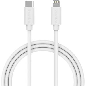 Smartline (3A/15W) USB-C til Lightning Kabel 3 m. - Hvid