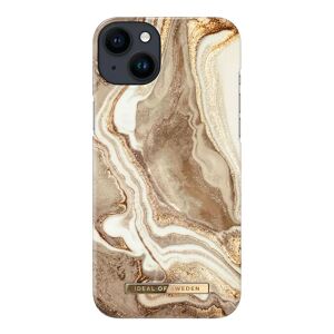 Ideal Of Sweden iPhone 14 Plus Fashion Case - Golden Sand Marble