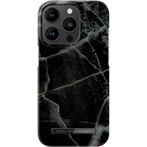 Ideal Of Sweden iPhone 14 Pro Fashion Case - MagSafe Kompatibel - Black Thunder Marble