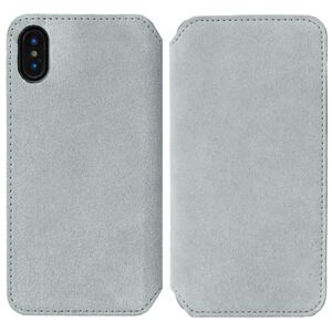 Krusell Broby Slim Wallet iPhone XS/X Ruskind Flip Cover - Grå