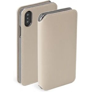 Krusell Pixbo 4 Card FolioCase iPhone Xs Max Læder Flip Cover - Beige