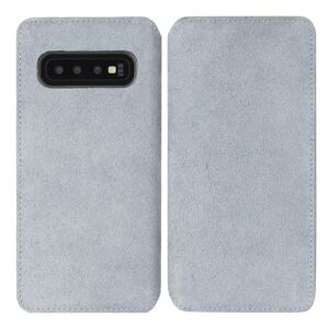 Krusell Broby Slim Wallet Samsung Galaxy S10+ (Plus) Ruskind Flip Cover - Grå