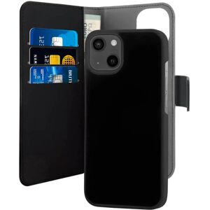 iPhone 13 Mini Puro Detachable 2-in-1 EcoLeather Wallet Cover - Sort