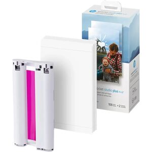 HP Sprocket Studio Plus Fotopapir & Blækpatroner 10 x 15 cm - 108 Pack