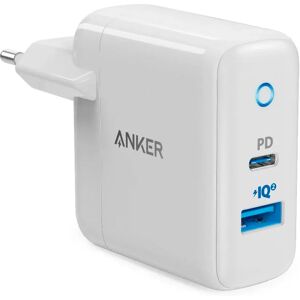 Anker PowerPort PD+2 33W Vægoplader m. USB-A+USB-C - Hvid