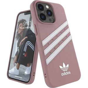 iPhone 13 Pro Adidas 3-Stripes Snap Cover - Lyserød / Hvid