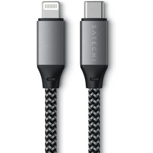 Satechi USB-C til Lightning Kabel (PD) 60W - 25 cm. - Space Grey