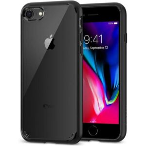 iPhone SE (2022 / 2020) / 8 / 7 Spigen Ultra Hybrid Cover - Sort/Gennemsigtig