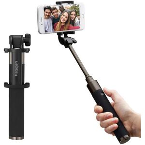 Spigen S530W Selfie Stick Bluetooth - Selfie Stang m. Knapudløser - Sort