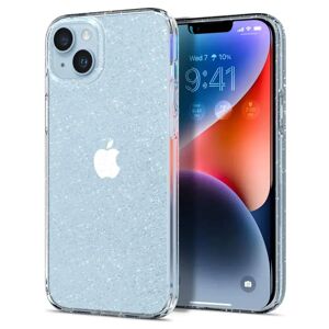 iPhone 14 Spigen Liquid Crystal Glitter Cover - Gennemsigtig
