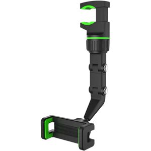 Hurtel Universal Mobilholder med Klampe og Justeringsmuligheder - Max Mobil: 65 x 90mm - Sort / Grøn