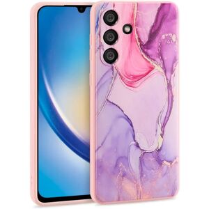 Samsung Galaxy A34 (5G) Tech-Protect Fleksibelt Plastik Cover - Colorful Marble