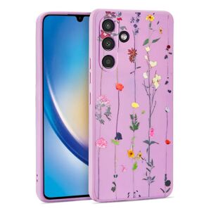 Samsung Galaxy A34 (5G) Tech-Protect Fleksibelt Plastik Cover - Garden Violet