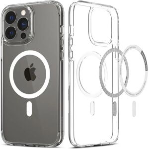 iPhone 13 Pro Spigen Ultra Hybrid Cover - MagSafe Kompatibel - Gennemsigtig / Hvid