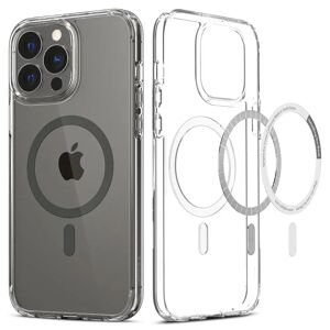 iPhone 13 Pro Max Spigen Ultra Hybrid Cover - MagSafe Kompatibel - Gennemsigtig / Grå