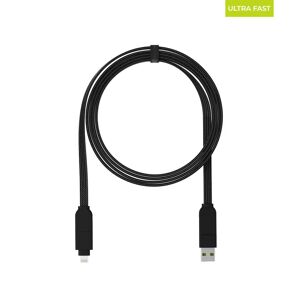 Rolling Square inCharge X Max 6-I-1 Kabel USB-C og USB-A Til Lightning / USB-C / Micro USB - 1,5M - Sort