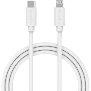 Smartline (3A/15W) USB-C til Lightning Kabel 2 m. - Hvid