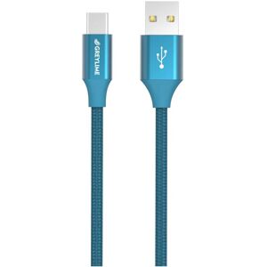 GreyLime Braided (3A/15W) USB-C Kabel 2 m. - Blå