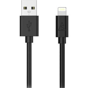 Smartline USB-A til Lightning Kabel 1 m. - Sort