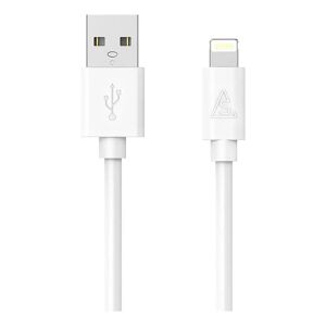 Smartline USB-A til Lightning Kabel 1 m. - Hvid