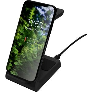 Deltaco 3-in-1 Trådløs Oplader - 23W - Apple Watch, AirPods & Smartphone -Sort