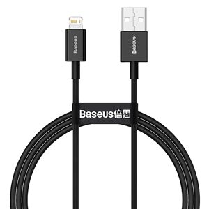 Baseus Superior Series USB-A til Lightning Kabel - 1m - Sort