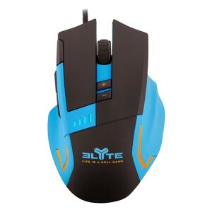 Elyte Fury Gaming Mouse m. 8 Knapper - Sort / Blå