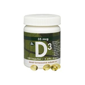 DFI D-vitamin 35 mcg (120 kapsler)