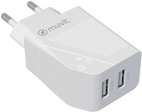 Muvit 2 X Usb Lader Miljøvenlig Muvit 2 X Usb Lader Miljøvenlig