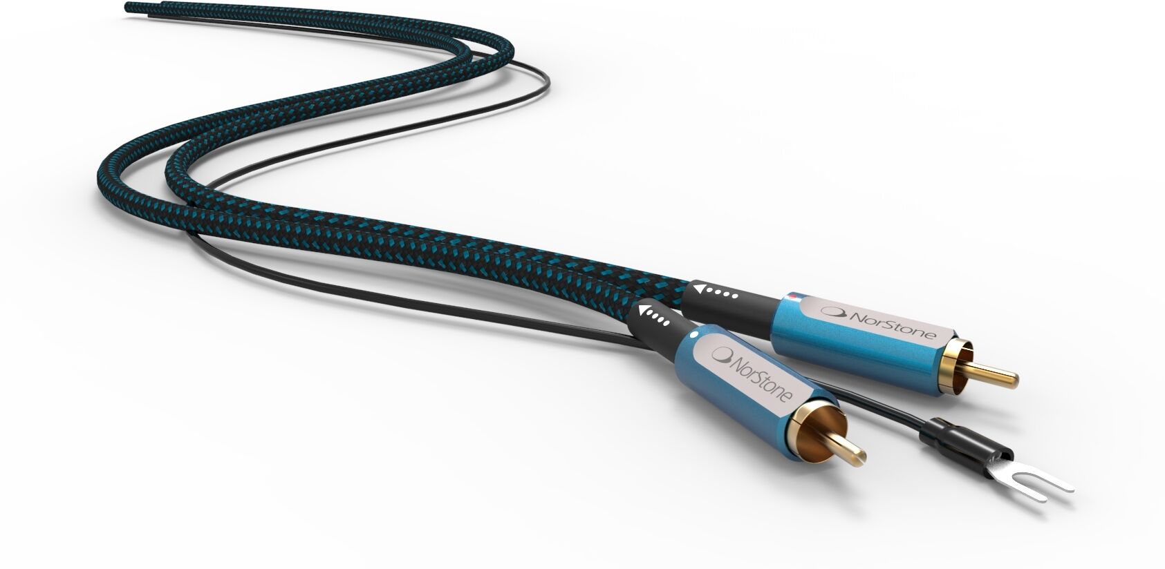 Norstone Skye Rca Stereo Kabel Med Stelkabel 0.6 M Norstone Skye Rca Stereo Kabel Med Stelkabel 0.6 M