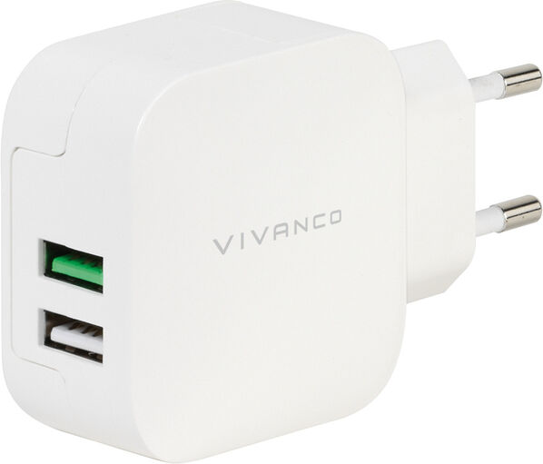 Vivanco Hurtiglader 2 X Usb-A 3.4a Vivanco Hurtiglader 2 X Usb-A 3.4a